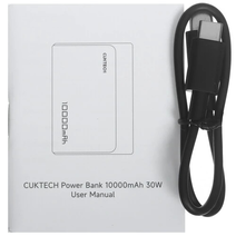 Внешний аккумулятор Xiaomi Mi Cuktech ZMI 10000 мАч 30W серый PB100