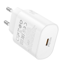 СЗУ Borofone BA82A Platinum single port + Type C - Type C PD25W charger(EU) (белый)