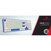 Игровая клавиатура Redragon Faye Pro белая/синяя