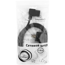 Кабель питания Gembird 1.8м, угловой, PC-186A-VD