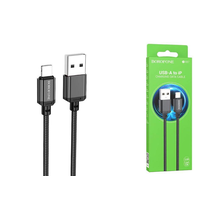 Дата-кабель Borofone BX87 Lightning  1м (черный)