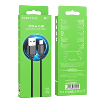 Дата-кабель Borofone BX87 Lightning  1м (черный)