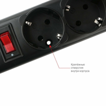 Сетевой фильтр Power Cube 3.0м черный, SPG5-C3