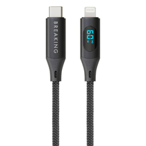 Кабель Breaking K17, USB-C - Lightning, 1,2м, MOUNTAIN SERIES (Черный)