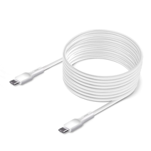 Дата-кабель Borasco Soft Touch Type-C - Type-C, 65W, 2м, белый