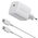 СЗУ Breaking P-21 USB-C, 45W, QC 3.0, 3.0A + кабель USB-C - USB-C (Белый)