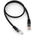 Патч-корд литой, UTP, RJ45, Cat.5e, 0.5m,(черный) Cablexpert PP12-0.5M/BK