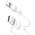 Дата-кабель BOROFONE BX43 CoolJoy Lightning, 1м (белый)