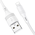 Дата-кабель BOROFONE BX43 CoolJoy Lightning, 1м (белый)