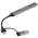 Картридер Type-C/USB-A (3.1) Gembird FD2-MSD-3, 5в1: 2xUSB2.0, USB3.1, SD/TF, кабель 10см