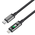 Кабель Breaking K33, USB-C - Lightning, 60W, 3А, LED-дисплей, 1м (Черный)