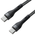 Кабель Breaking Tissue USB-C - USB-C, 60W, 3A, 1м (Черный)