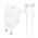 СЗУ Borofone BA82A Platinum single port + Type C - Type C PD25W charger(EU) (белый)