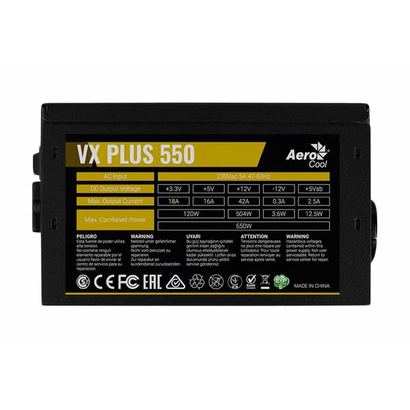 Блок питания 550W Aerocool VX PLUS 550