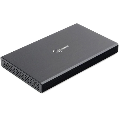 Внешний корпус 2.5'' Gembird EE2-U3S-55, чёрный, USB 3.0, SATA, алюминий