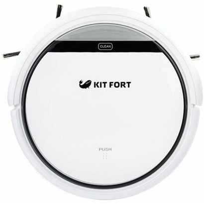 Пылесос-робот Kitfort КТ-518 20Вт белый/черный