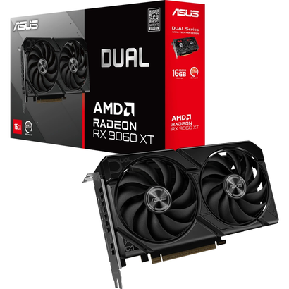 Видеокарта ASUS RX 9060XT DUAL-RX9060XT-16G