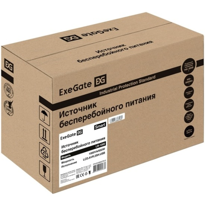 ИБП ExeGate EX299507RUS Smart LB-1000.LCD.AVR.2SH.USB