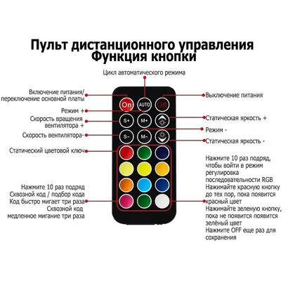 Контроллер для вентиляторов ВЕТЕР 5V 3PIN ARGB/4pin