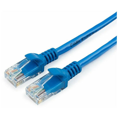 Патч-корд литой, UTP, RJ45, Cat.5e, 3m,(синий) Cablexpert PP12-3M/B