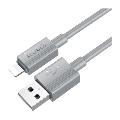 Дата-кабель Hoco X107 USB 2.4A для Lightning, 1м серый