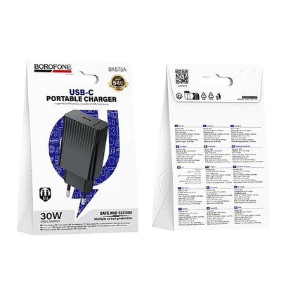 СЗУ BOROFONE BAS75A Source PD30W charger Черный