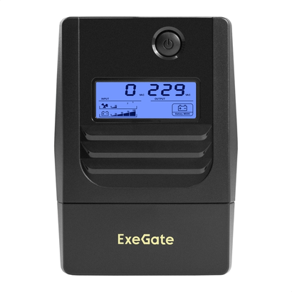 ИБП 650 В*А ExeGate EX299499RUS Smart LB-650.LCD.AVR.2SH.USB