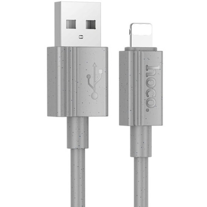 Дата-кабель Hoco X107 USB 2.4A для Lightning, 1м серый