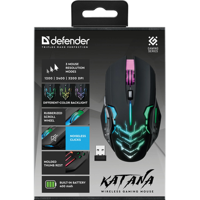Игровая мышь DEFENDER Katana GM-511 черный