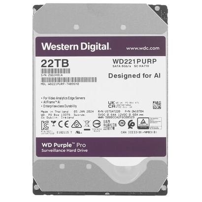 Жесткий диск 3.5'' 22Tb WD WD221PURP