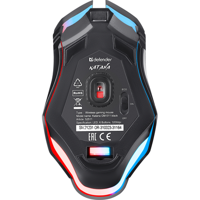 Игровая мышь DEFENDER Katana GM-511 черный