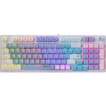 Игровая клавиатура DEFENDER Hawk GK-418 RU, голубой