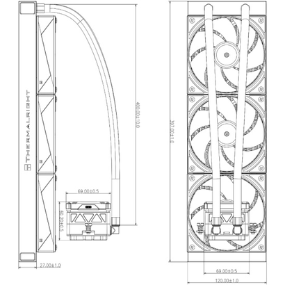 ЖСО Thermalright Frozen Warframe 360 Ultra ARGB WH