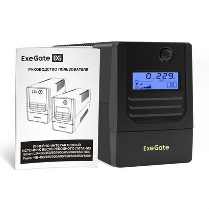ИБП 650 В*А ExeGate EX299498RUS Smart LB-650.LCD.AVR.2SH