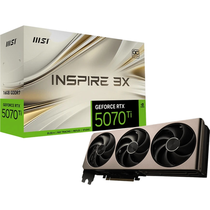 Видеокарта MSI RTX 5070 Ti INSPIRE 3X OC 16G