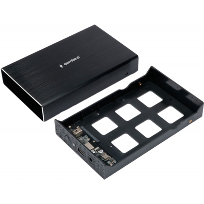 Внешний корпус для 3.5'' Gembird EE3-U3S-1, USB 3.0, SATA III, металл