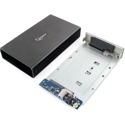 Внешний корпус 3.5'' Gembird EE3-U3S-80, черный, алюминий