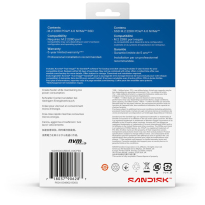 SSD M.2 500Gb WD WDS500G5B0E