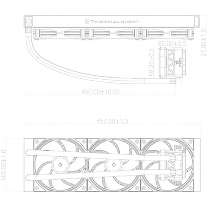 ЖСО Thermalright Frozen Warframe 420 ARGB WH