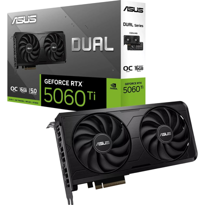 Видеокарта ASUS RTX 5060 Ti DUAL-RTX5060TI-O16G-EVO