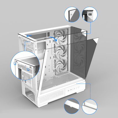Корпус ZALMAN P40 Prism Plus WH