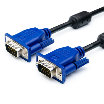 Кабель VGA 3м Aopen/Qust 15M-15M 3m 2 фильтра ACG341AD-3M