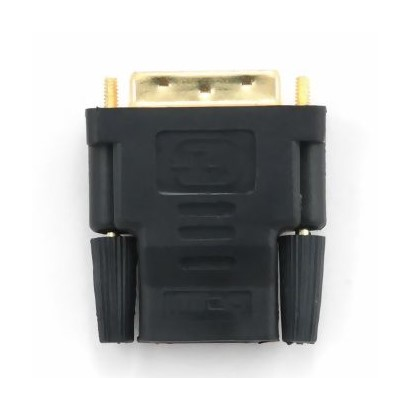 Переходник HDMI-DVI Cablexpert 19F/19M золотые разъемы, пакет, черный (A-HDMI-DVI-2)