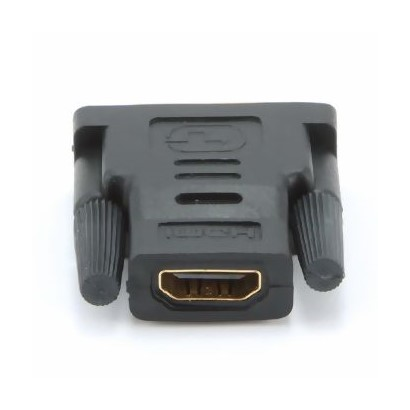Переходник HDMI-DVI Cablexpert 19F/19M золотые разъемы, пакет, черный (A-HDMI-DVI-2)