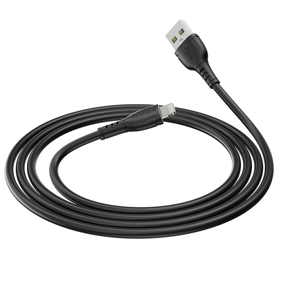 Дата-кабель BOROFONE BX51 Triumph lightning 1м (чёрный)
