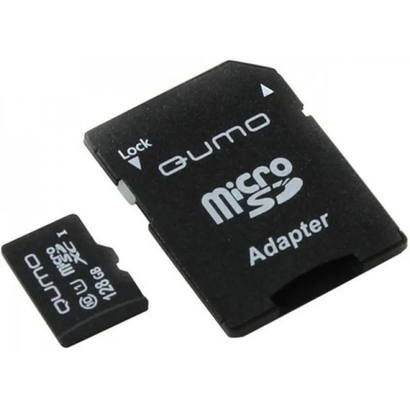 Карта памяти 128Gb QUMO MicroSDXC Class 10 UHS-I U3