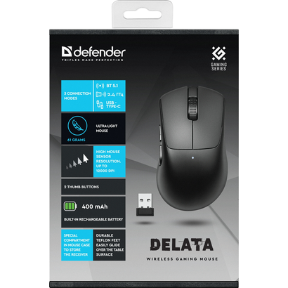 Игровая мышь DEFENDER Delata GM-082 черный