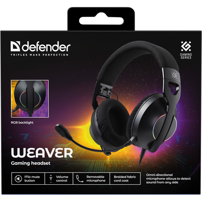 Наушники DEFENDER Weaver черный