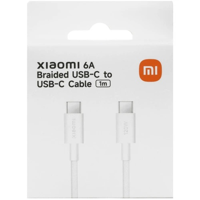 Кабель Xiaomi 6A Braided USB-C to USB-C Cable (1m) BHR087KGL