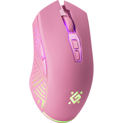 Игровая мышь DEFENDER Pandora GM-502, розовая